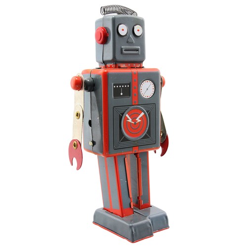 Robot meccanico robot grigio