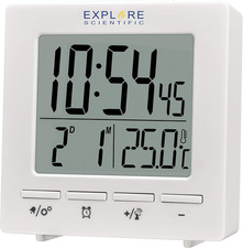 RDC1005 Orologio Radiocontrollato Da Viaggio, Doppio Allarme, Snooze, Calendario