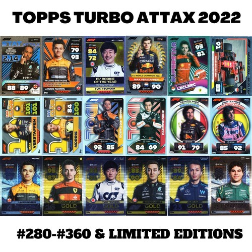 Topps turbo attax - attax, f1