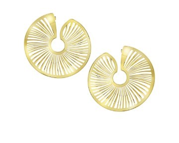 Orecchini acciaio gold - , b