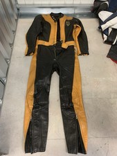 harro moto tuta pelle giallo
