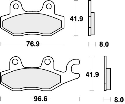 Pastiglie freno posteriori - , sbs