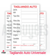 Tagliandi Auto - Etichette