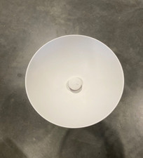 Falper D8B 17" Ciotola Lavabo da appoggio rotondo Ceramilux BIANCO OPACO Nuovo!