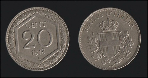 Centesimi 1918 esagono - 20,