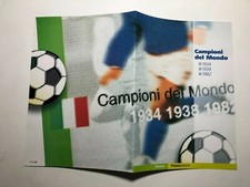 2004 Folder Filatelico Poste Italiane Campioni del Mondo Calcio 1934 1938 e 1982