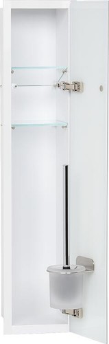 Contenitore parete bianco - contenitore, wc