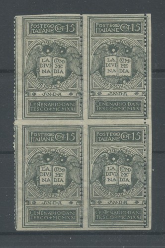 Regno 1921 dante - dante, emesso