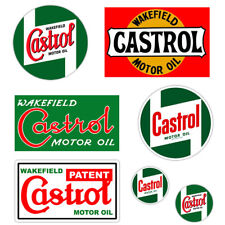 Adesivi castrol sticker vintage Decal auto moto casco helmet print pvc 7 pz.
