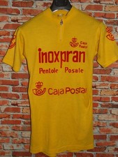 EROICA GIALLA INOXPRAN CASTELLI MAGLIA SHIRT BICI CICLISMO VINTAGE 70'S 80% LANA