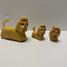 Mattel Barbie Yorkie mamma e Yorkie cuccioli Yorkshire cane maltese giocattolo. Lotto di 3