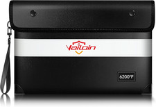 Borsa Portavalori Ignifuga Con Cerniera Impermeabile, Portasoldi Ignifugo E Fino