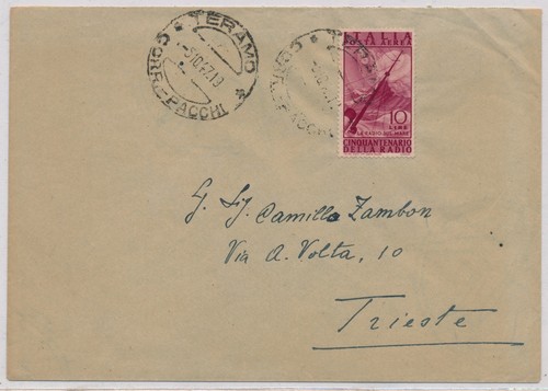 Italia 1947 lettera affrancata - lettera,
