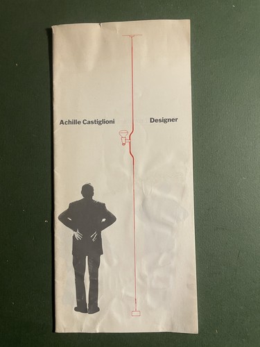 Achille castiglioni brochure - achille, castiglioni,