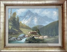 Quadro Paesaggio Tirolese A. Milesi