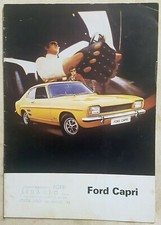 DEPLIANT - FORD CAPRI 1° SERIE - 01/1971 - IN ITALIANO