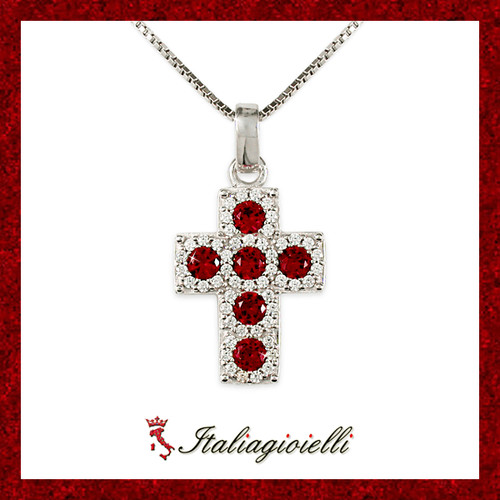 Splendente collana croce - collana,