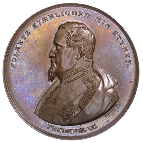 Danimarca medaglia bronzo 1863