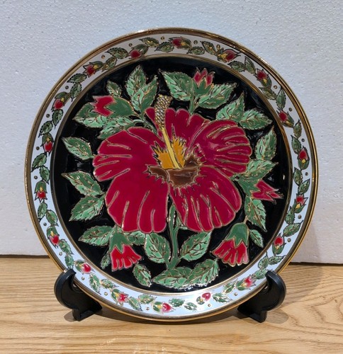 Red hibiscus hand made - hibiscus, greek