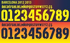 Set nome e numero per Barcellona La League 2012/2013 casa/fuori casa calcio calcio