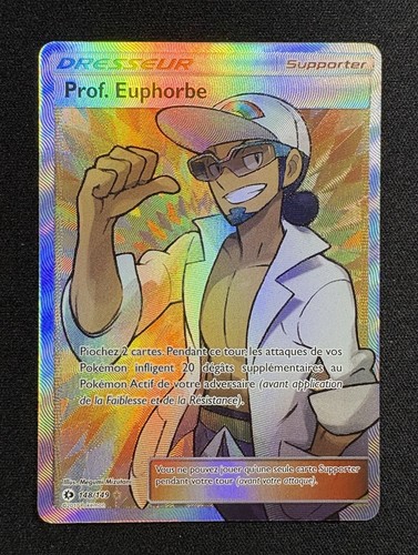 Carte pokémon prof - carte,