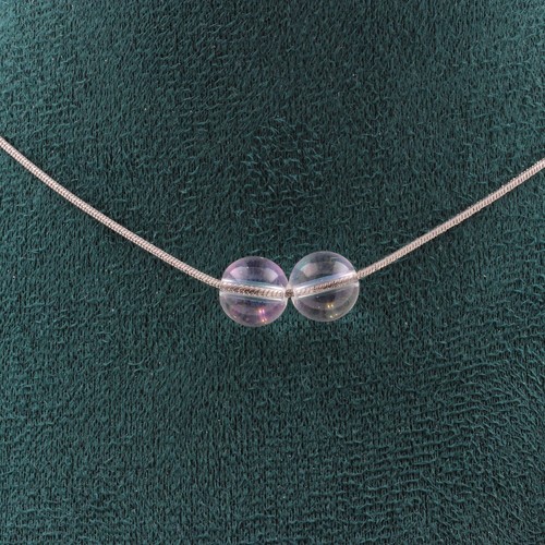 Collana perle quarzo titanio - 2,