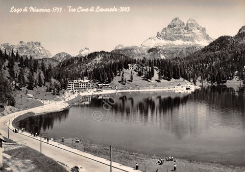 Cartolina lago misurina - lago,