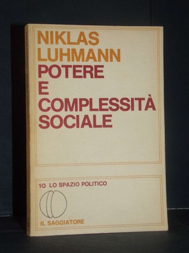 Niklas luhmann potere - niklas,