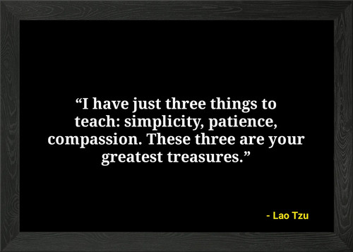 Lao tzu citazioni con - citazioni, cornice