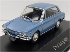 Fiat 800 - Azulado Blu - 1966 - MODELLO AUTO SCALA 1:43