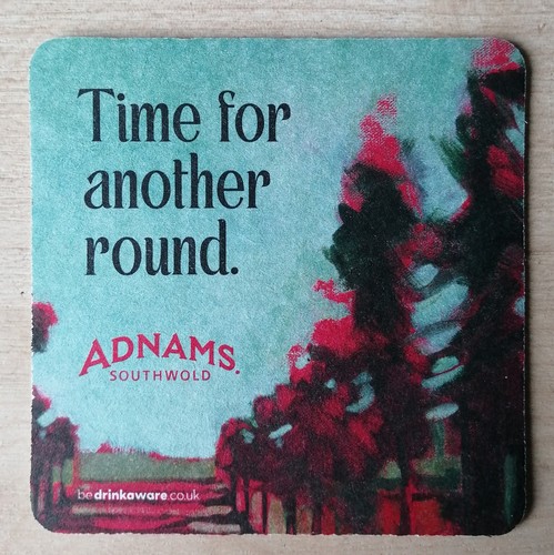 Adnams beer mat time for - adnams,