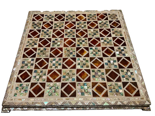 Scacchiera legno fatta a - legno,