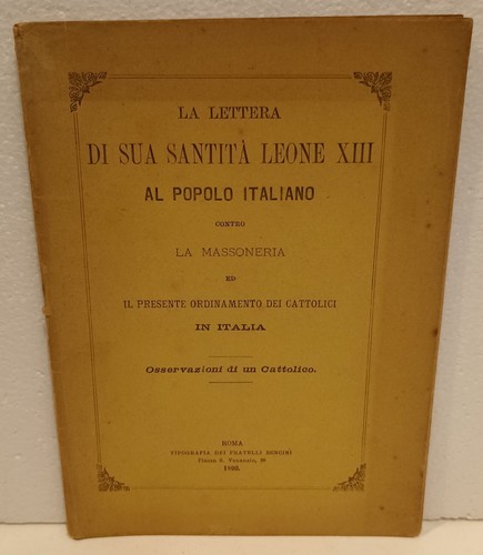 Lettera sua santità - la, di
