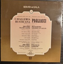 Cavalleria Rusticana & Pagliacci LP EMI 3C165-18018/4 – Gigli Simionato Scala