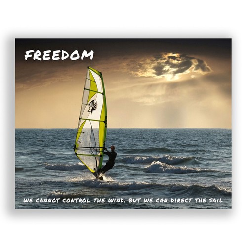 Poster motivazionale freedom - poster,