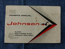 JOHNSON 40 HP - OWNER' S MANUAL 1960 / inglese