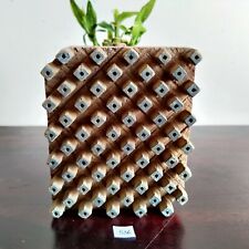 Vintage Primitive Handmade Tessuto Stampa Blocco IN Legno Timbri Decorativo 536