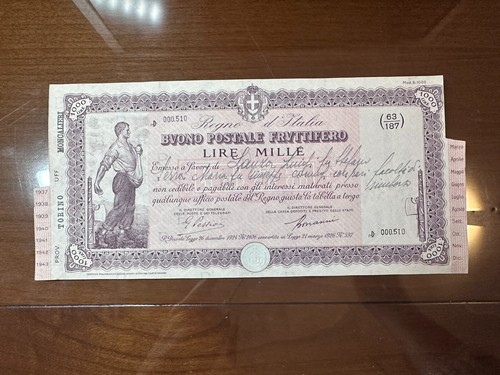 Buono postale fruttifero - buono,
