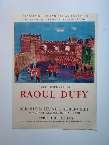 Raoul dufy affiche exposition - dufy,