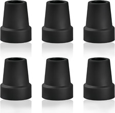 6 PCS Puntali in Gomma Antiscivolo per Stampelle E Bastoni, Gommini Stampelle An