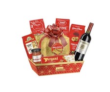 CESTO NATALIZIO  Confezione Regalo 2025  "Primula" 9 Pezzi- REGALIDEA