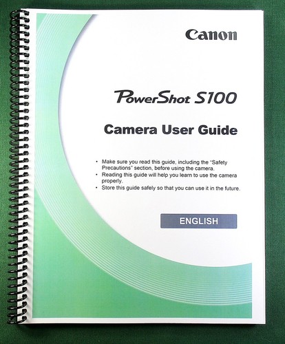 Canon powershot s100 manuale - powershot,