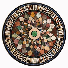 30" Tavolo in Marmo Nero Piano