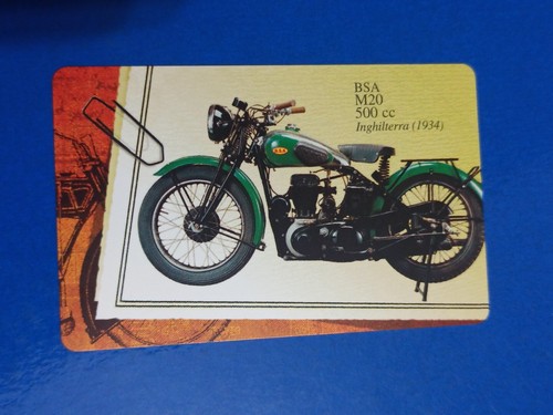 Scheda telefonica moto bsa m20 - scheda, moto"bsa