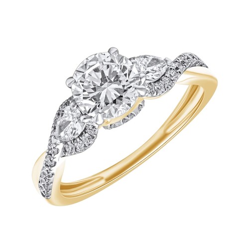 Anello fidanzamento tre - di, a