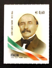 Francobollo Italia 2012 0,60 € Centenario Nascita Luigi Carlo Farini MNH/**