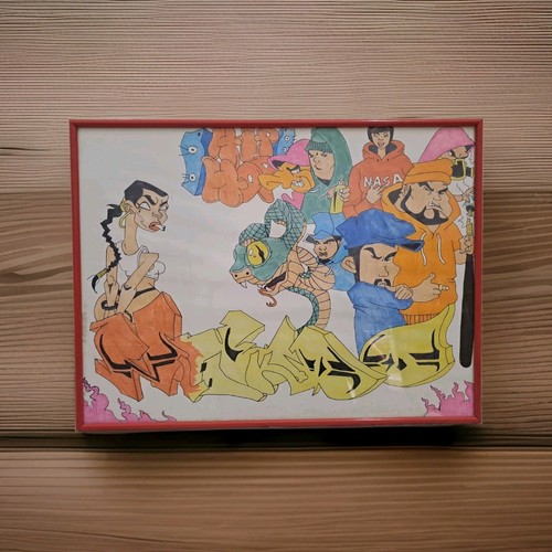 Quadro stile graffiti con