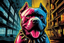 Targa in latta retrò PITBULL