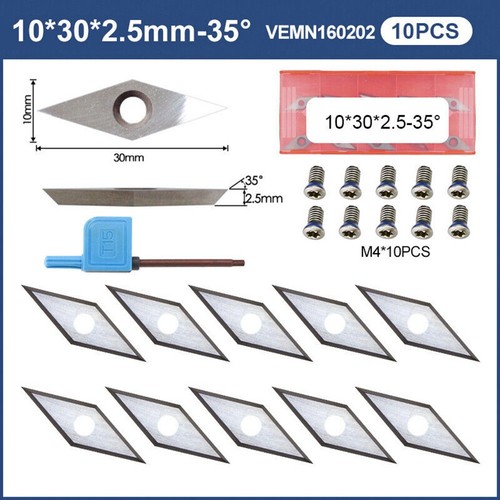 Set inserti carburo con - set, 10
