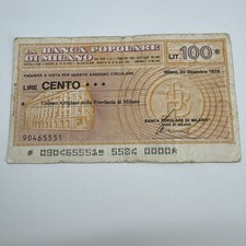 Assegno Cassa 100 Lire